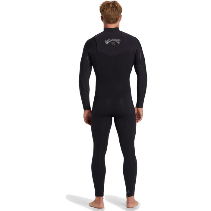 2024 Billabong Mens Furnace Natural 5/4mm Chest Zip Wetsuit ABYW100260 - Black